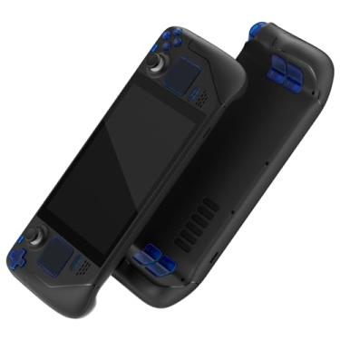 Imagem de eXtremeRate Conjunto completo de botões de substituição azul claro para Steam Deck, DIY personalizado ABXY D-pad Trackpad Para-choques Botões de Acionamento Ferramentas de Chave de Fenda para Steam