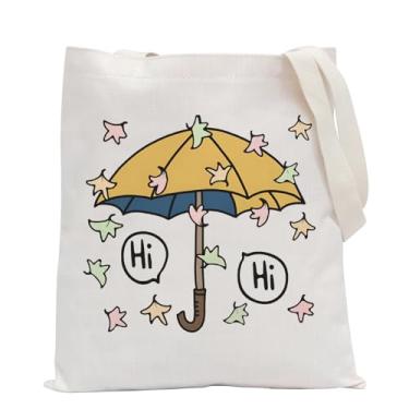 Imagem de POFULL Presente inspirado no Spotify Heart Stopper Gift Hi Leaves Tote Bag BL Boys Love Gift LGBT LGBTQ Gift TV Show Merch, Bolsa Hi Hi, Large