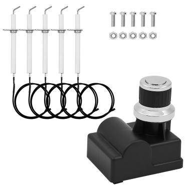 Imagem de GR2210601-MM-00 Ignitor de substituição para peças de grelha de queimador Members Mark 5 Ignitor GR2210601MM00 Ignitor de pulso DHL-128-6Q 6 Saídas Peça de substituição de grelha eletrodo de botão de