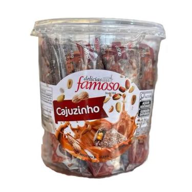 Imagem de Doce Cajuzinho PT 1,01KG C/21Und 48g - Delicias Famoso - Delícias Famo