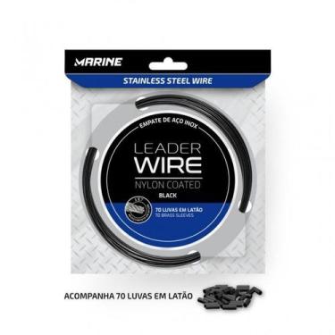Imagem de Empate de Aco Marine Coated Wire - MARINE SPORTS, 200LB 10 Metros, Bla