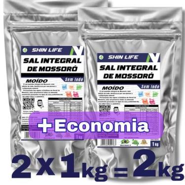 Imagem de Sal Marinho Moído Integral Zero Iodo 2 kg Salinas Mossoró - Cimsal