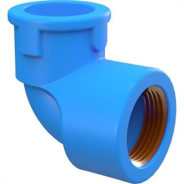 Imagem de Joelho Azul Com Bucha Latao Tigre 25Mmx3/4''
