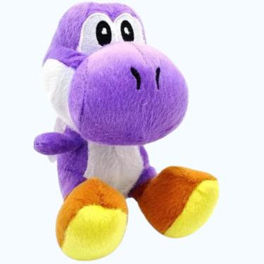 Imagem de Brinquedo Pelucia Yoshi Lilas 30cm Turma do Mario Antialergico Criança