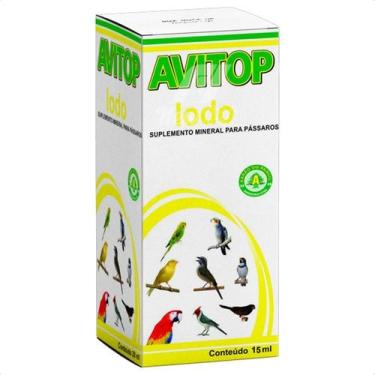 Imagem de Avitop Iodo 15ml Aarão Suplemento Mineral Pássaros E Aves