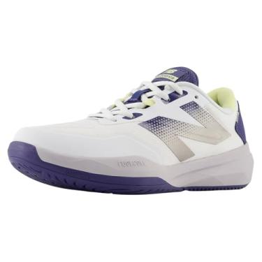 Imagem de New Balance FuelCell 796 V4 Tênis feminino, Branco/Dream State/Pergaminho, 9 X-Wide