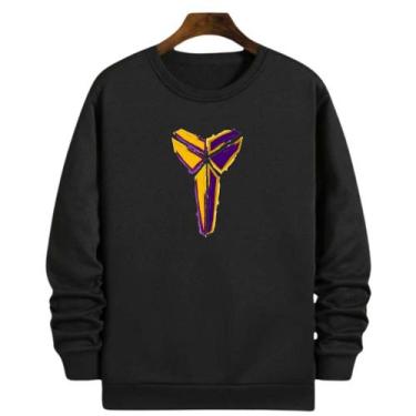 Imagem de Blusa Moletom Gola Basquete Kobe Bryantt Basketball - Loja White Mamba