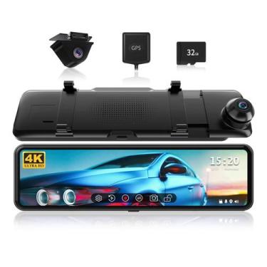 Imagem de Câmera Espelho Retrovisor REDTIGER T700 11" 4K UHD com GPS - 32GB