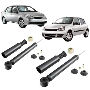 Imagem de PAR DE AMORTECEDOR TRASEIRO CLIO HATCH SEDAN 2000 A 2015 SYMBOL 2001 A 2009