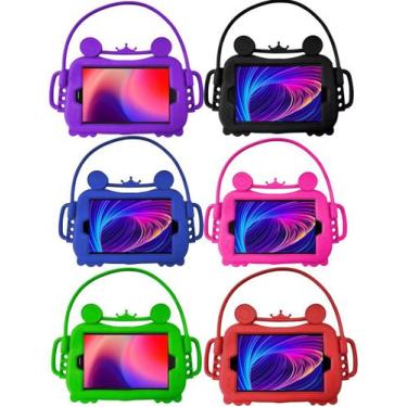 Imagem de Capa Silicone Infantil Para Tablet Redmi Se 8.7 Polegadas Com Alça Par