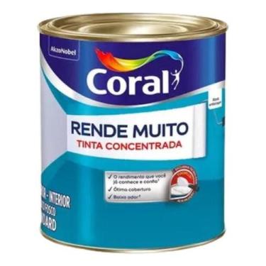 Imagem de Tinta Latex Coral Rende Muito 900ml Branco Fosco