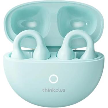 Imagem de LEN0V0 LP25 Fone de Ouvido Bluetooth 5.4 Sem Fio Com Clipe Para Orelha Aberto Gaming Headset Som Surround Com Microfone (Verde)