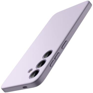 Imagem de JETech Capa Fina Fit para Samsung Galaxy S24 5G, Proteção Total da Lente da Câmera, Case Protetora Fina de TPU Macio para Telefone, Acabamento Fosco, Capinha à Prova de Choque (Lilás)