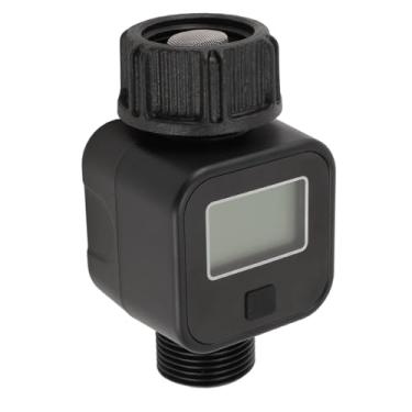 Imagem de Conector de rosca padrão de 3/10.2 cm, medidor de vazão de água, medidor de consumo e taxa de fluxo, medidor de água, para irrigador de gramado e bocal pulverizador de irrigação de grama