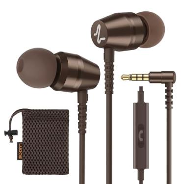 Imagem de LUDOS OMNITONE Fones de ouvido intra-auriculares com fio, garantia de 5 anos, fones de ouvido com microfone, fones de ouvido com fio de 3,5 mm, videoconferência para iPhone, Samsung, laptop, crianças,