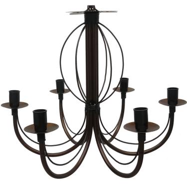 Imagem de Pendente Luminaria De Ferro Envelhecida Retro para Area Gourmet