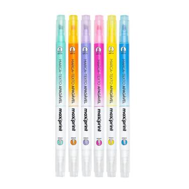 Imagem de Caneta Marca Texto Apagavel Maxprint 6 Cores Estojo