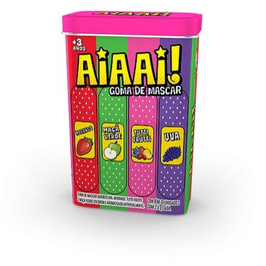 Imagem de Goma De Mascar Kids Aiaai! Embalagem Lata
