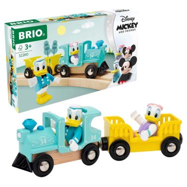 Imagem de Conjunto de trem de brinquedo de madeira Brio Disney Mickey Donald Daisy Duck