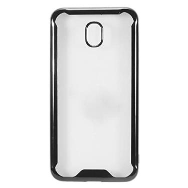 Imagem de CELZEN - Compatível com Samsung Galaxy J7 2018, J7 Refine, J7 Star, J7 Crown, J7 Aura, J7 Top, J7 V J7V - Capa de telefone - AC4 Preto sólido
