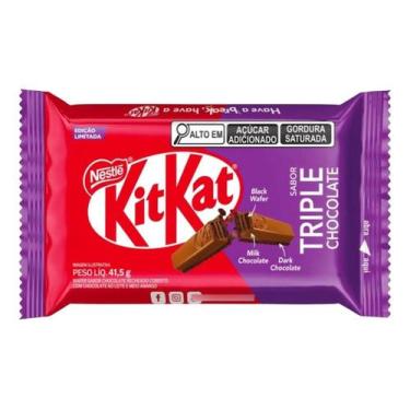 Imagem de Kit c/ 3 Kitkat Triple Chocolate Nestle Kit Kat Triplo - Nestlé