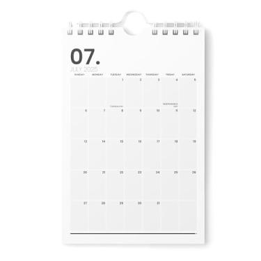 Imagem de Karto Mini calendário de parede 2025-2026 - vertical 15 x 23 cm de julho de 2025 a dezembro de 2026 - pequeno, versátil e fácil de planejar com o calendário mensal de mesa estética - minimalista