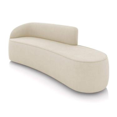 Imagem de Sofá 4 Lugares Orgânico 220 Cm Morgan Suede Bege D03 - D`rossi