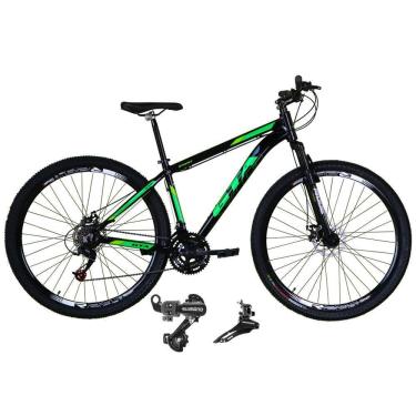 Imagem de Bicicleta Aro 29 Gta Start Alumínio 21v Câmbios Shimano Freio a Disco - Preto/Verde