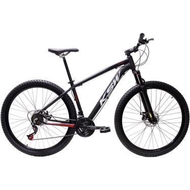 Imagem de  Bicicleta Aro 29 Ksw Xlt 24v Freio A Disco Suspensão Mountain Bike Alumínio - Preto\Vermelho\Branco
