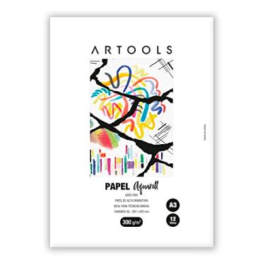 Imagem de Papel ARTOOLS Aquarell A3 Celulose 300 g/m 12 Folhas