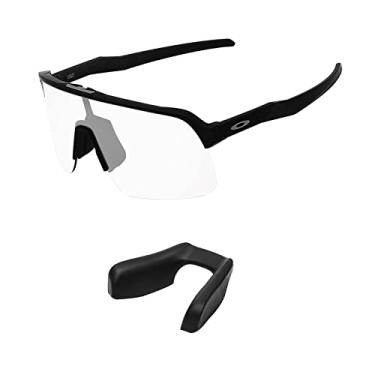 Imagem de AOZAN Almofadas de nariz de substituição para óculos de sol Oakley Sutro Lite OO9463/Sutro Lite Sweep OO9465, Preto, Asian Fit
