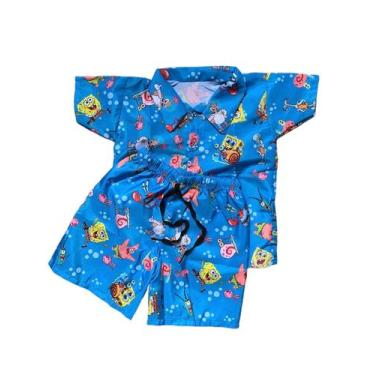 Imagem de Conjunto Infantil Menino Mauricinho Bob Esponja - Top Baby, 2 Anos
