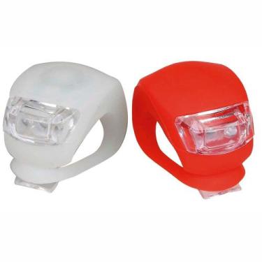 Imagem de Kit Farol de Silicone Atrio BI050 Branco/Vermelho