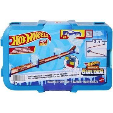 Imagem de Pista Hot Wheels Track Builder Acrobacias no Gelo Caixa Mattel