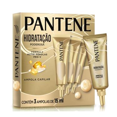 Imagem de Ampola Capilar Pantene Pro-V Hidratação Poderosa 3 Unidades de 15ml Cada