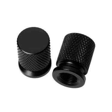 Imagem de jininshengxindianzi Compatible With Royal Enfield Bullet/Meteor/Classic 350 500 Interceptor 650 Continental GT 535 Himalayan 411 400 Motorcycle Tire Valve Caps(Black)