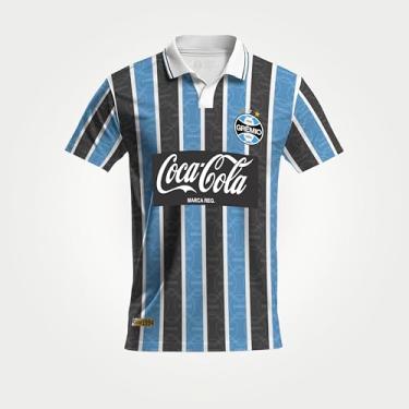 Imagem de Camiseta Grêmio Retrô 1994 Masculina, Azul/Preto, P
