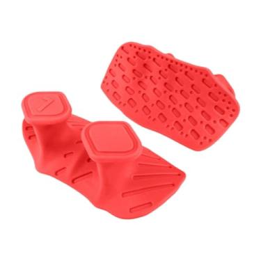 Imagem de kowaku 2x Alças de Levantamento de Peso Proteção para as Mãos Antiderrapante Barras de Barra Alças de Ginástica para Fitness Calistenia Exercícios Pull Ups, Vermelho