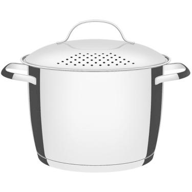 Imagem de Espagueteira Tramontina Allegra Inox Panela Escorredor de Massa 5,5L