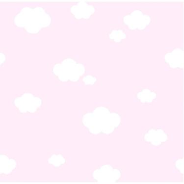 Imagem de Papel De Parede Treboli Rosa Nuvens 5872 - Rolo 10m X 0,53m
