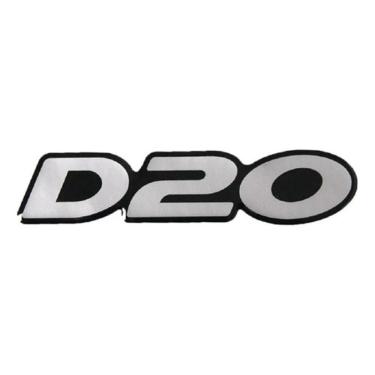 Imagem de Adesivo Emblema Chevrolet D20 D 20 Resinado Prata D20R01