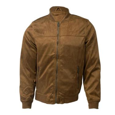 Imagem de Jaqueta Masculina Balboa Suede Barra Canelada Preto-Masculino