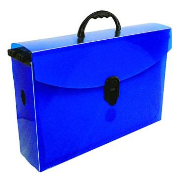 Imagem de Maleta arquivo slim Dellosmile azul 2160.c com 6 pastas suspensa Dello