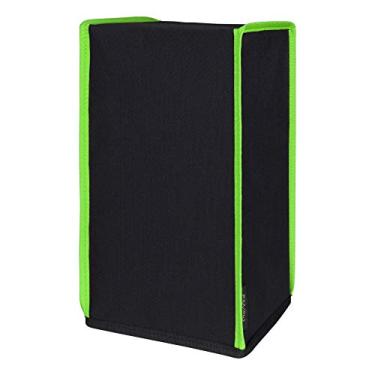 Imagem de playvital Capa Protetora Contra Poeira De Nylon Preta Para Console Xbox Series X, Forro Macio E Elegante, À Prova D'Água Antirriscos - Acabamento Verde Neon