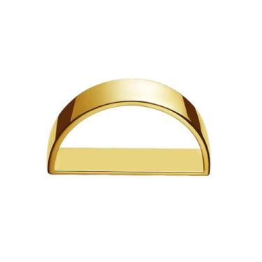 Imagem de Cachecol de seda semicírculo minimalista com clipe para mulheres, cachecóis, xale, camiseta, moderna, banhado a ouro, suporte de cinto, fecho para vestido, acessórios de roupas, joias modernas, Small