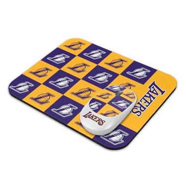 Imagem de SOAR Mouse e mouse pad NBA sem fio - xadrez, Los Angeles Lakers