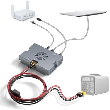 Imagem de XLTTYWL Injetor Poe Starlink Performance (Geração 3) 9-36V/350W 5 em 1 Gen3 Star Link 12V adaptador com portas USB-A e C, resfriamento inteligente e cabo XT60 de 2 m para Starlink Gen3/Enterprise e HP