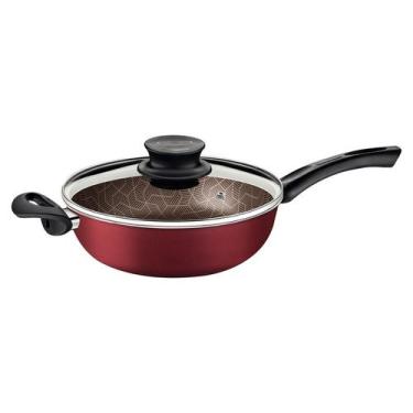 Imagem de Fritadeira Multiuso Paris Antiaderente com Tampa de Vidro 2,8 L Vermel