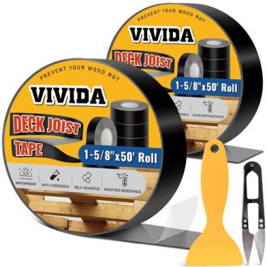 Imagem de Fita de viga de convés VIVIDA Butyl Waterproof 50m (2 rolos) para deck