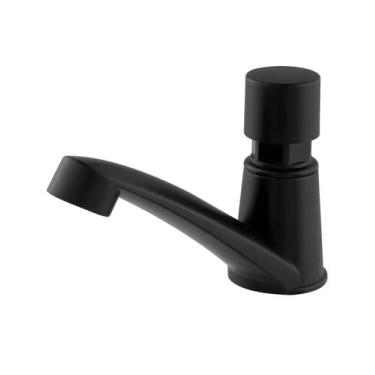 Imagem de Torneira Automática Preta Luxo Abs Banheiro Lavabo Pia - Metais House